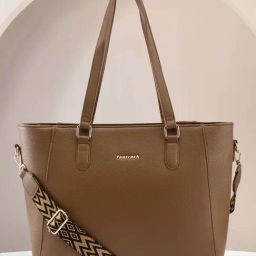 Fastrack Tan Solid Large Tote Handbag-47