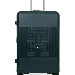 TOMMY HILFIGER Jade Green Patrick Logo Medium Hard Sided Checked Luggage-picture-7