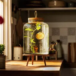 ellementry Transparent Glass Water Dispenser - Set of 1-image-8