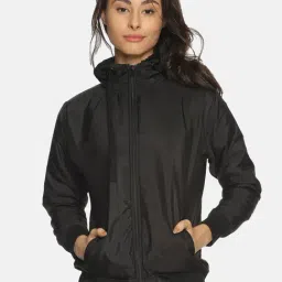 Campus Sutra Black Hooded Jacket-image-26
