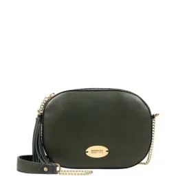Hidesign Fl Exclusive Green Solid Medium Sling Handbag-image-56