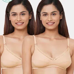 Inner Sense Beige Non Wired Non Padded Nursing Bra (Pack Of 2)-picture-17