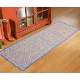 Saral Home Blue & Beige Handloom Runner - Set of 1-image-87