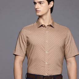 Louis Philippe Classic Fit Geometric Printed Formal Shirt-picture-32