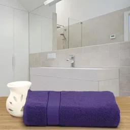 Creeva Violet 525 GSM Cotton Bath Towel-picture-17