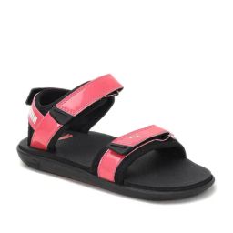 Puma Women's Glam Pink & Black Floater Sandals-image-2
