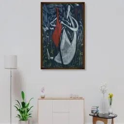 The Art House Abstract Multicolor Canvas Painting-image-69