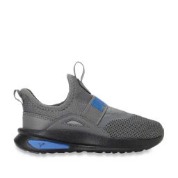 Puma Kids SOFT Enzo Evo Grey & Black Casual Slip-Ons-image-38