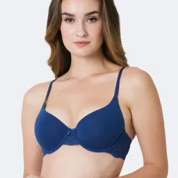Van Heusen Blue Cotton T-Shirt Bra-19