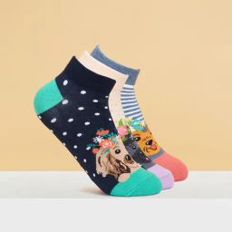 Honey by Pantaloons Multicolor Cotton Printed Socks Pack of 3-image-102