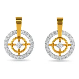 Kisna Diamond & Gold Jewellery 14k (585) Gold Sylvan Diamond Earring-picture-20
