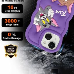 CASE CREATION Cartoon Characters Printed iPhone 16 Pro Bumper Case Mobile Accessories image 3