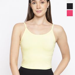 La Intimo Pack Of 4 Spaghetti Camisole-image-31