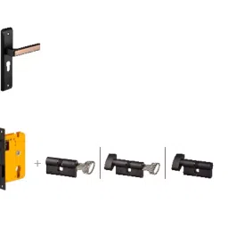 Dorset HL Series -Kaira-X HL KAI 203.2 mm(8 Inch) GMWD Finish Combo Lock Sets With Knob and Key Cylinder (70 mm)-4
