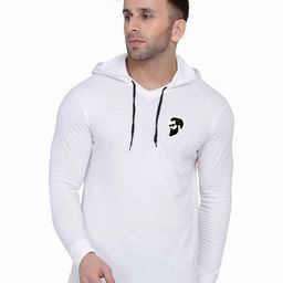 Blisstone Men Solid Hooded Slim Fit T-shirt-image-88