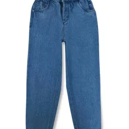 Gini & Jony Kids Blue Cotton Regular Fit Jeans-picture-13