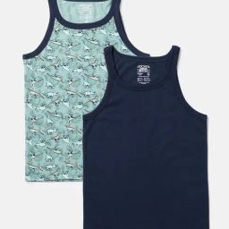 Jockey UB24 Boy's Super Combed Cotton Printed Sleeveless Vest (Pack of 2_Colors & Prints May Vary)-picture-8
