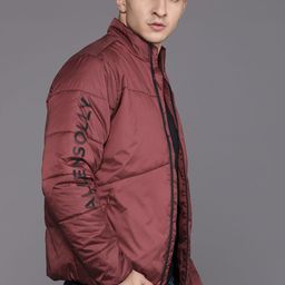Allen Solly Mock Collar Brand Logo Printed Padded Jacket-picture-39