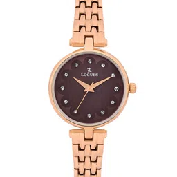 L LOGUES Women Brass Dial & Bracelet Style Straps Analogue Watch L E-711 WM-05-image-6