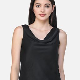 Moda Rapido Cowl Neck Satin Top-picture-36