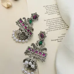Abdesigns High-Quality Ornamental German Silver Earrings-image-34