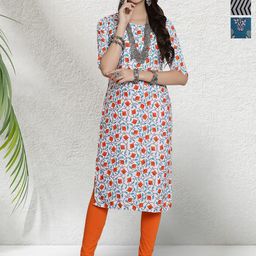 HERE&NOW Selection Of 3 Printed Straight Kurtas-image-50