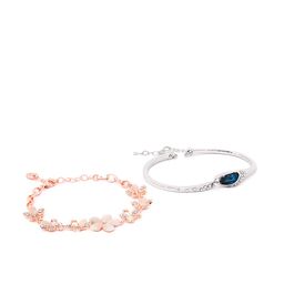 YouBella Women Set of 2 Stone-Studded Charm Bracelets-image-45