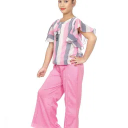 HSS TRENDS Kids-Unisex Pink Cotton Blend Clothing Set-image-66