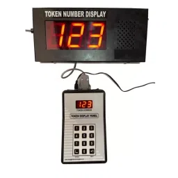 KK Mart 2 kg Black Metal 7 Segment Multi Language 2.3 Inch Token Display System-17