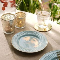 Pure Home and Living Blue Ceramic Dessert Plates-image-69