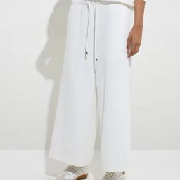 LOV by Westside White Solid High-Rise Trousers-image-29