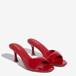 LUNA BLU by Westside Red Open-Toe Stiletto Heel Sandals-image-4