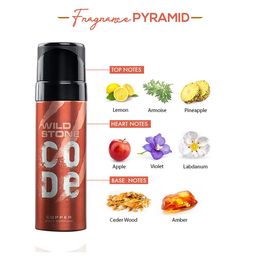 Wild Stone Men Set Of 3 Code Gold & Platinum & Copper Body Sprays 360ml image 5