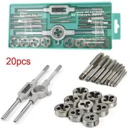 FLAMINGO ENTERPRISE Tap and Die Set Single Sided M3 to M12 Range, FM-588 (Set of 20 Pcs) image 3