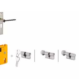 Dorset HL Series -Odiun HL ODI 203 mm(8 Inch) SC Finish Combo Lock Sets With Coin and Knob Cylinder (70mm)-image-12