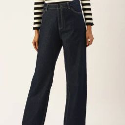 Bene Kleed Navy Regular Fit High Rise Jeans-image-17