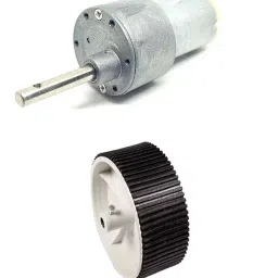 Invento ISC 071-B 12-18 V Geared DC Heavy Duty Motor for Robot Car DIY-47