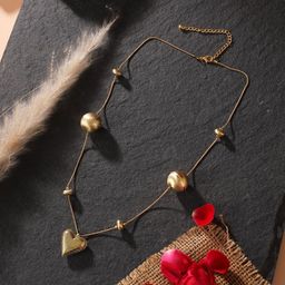 DressBerry Gold-Plated Minimal Necklace-image-74