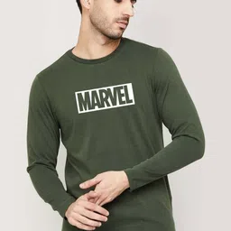 Organic Chics Men Marvel Bio Finish Typography Printed Round Neck Cotton T-shirt-picture-15