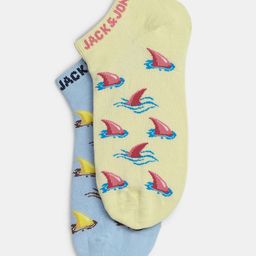 Jack & Jones Men Pack Of 2 Patterned Calf-Length Socks-44