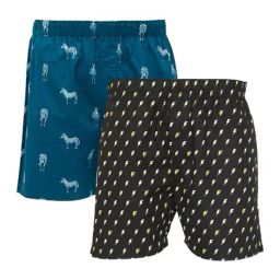 XYXX Teal & Black Printed Cotton Boxers (Pack Of 2)-image-15