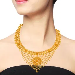 P.C. Chandra Jewellers 22 kt Gold Necklace-image-49