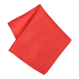 Peter England Red Solid Pocket Square-image-1