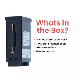 Systems Tech Panel Mount Digital Tachometer 60-50000 RPM with Digital Tachogenerator Sensor, TM-801 image 3