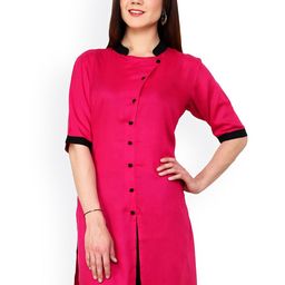 Pannkh Pink Printed Kurta-image-41