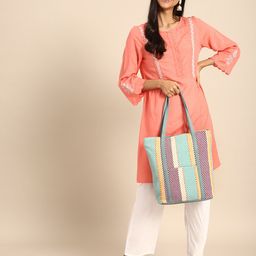 Anouk Striped Oversized Shopper Tote Bag-40