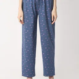 Smarty Pants Teddy Printed Combed Cotton Flared Lounge Pants-image-83