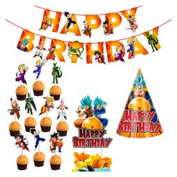 Zyozi Dragon Ball Z Birthday Party Supplies and Decorations for Kids Orange -  Pack of 13-image-16