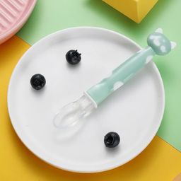 Domenico Baby Love Soft Tip Silicone Gel Spoon - Green-18