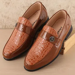 Pine Kids Slip On Loafer Shoes -  Brown-picture-35